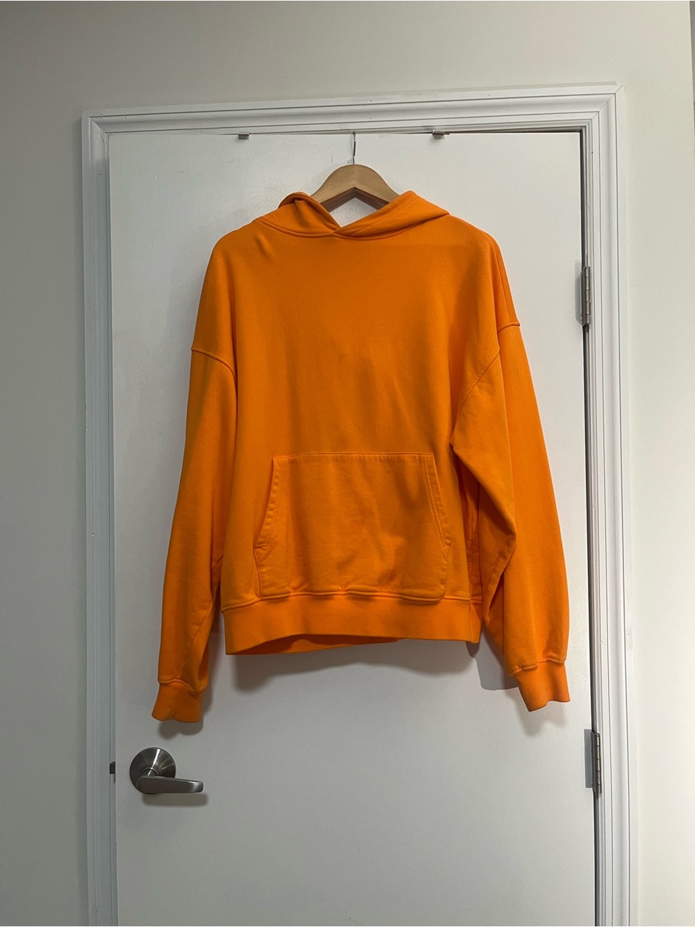 Women's Crewneck Hoodie Sweater in Bright Orange